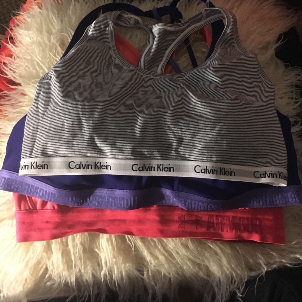 (3) Sports Bra Bundle - Under Armour+Calvin Klein
